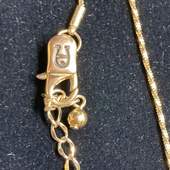 Etienne Aigner Gold Tone Necklace With Textured & Smooth Beads - Picture 4 of 6